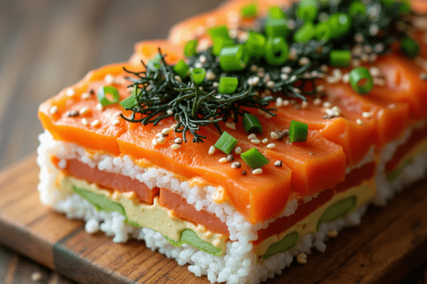 Sushi Salmon Bake with Avocado