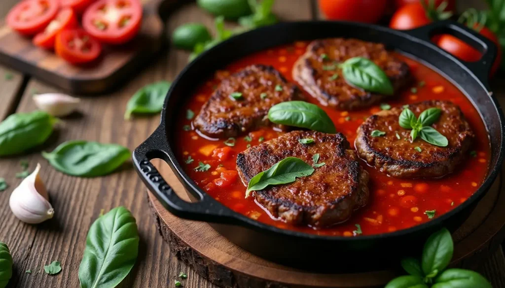 Braising Technique for Steak Pizzaiola