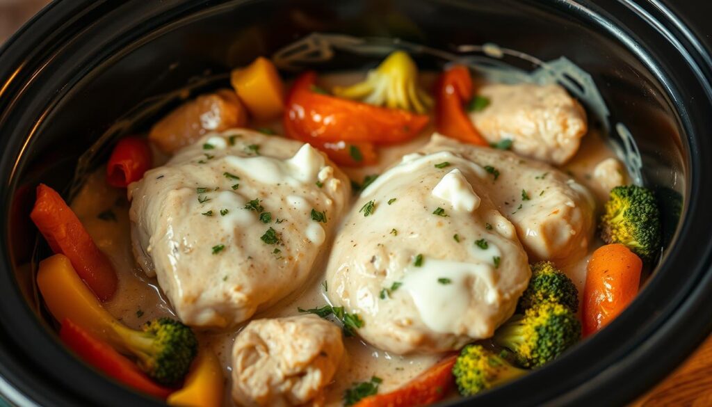 Slow Cooker Cream Cheese Chicken Recipe