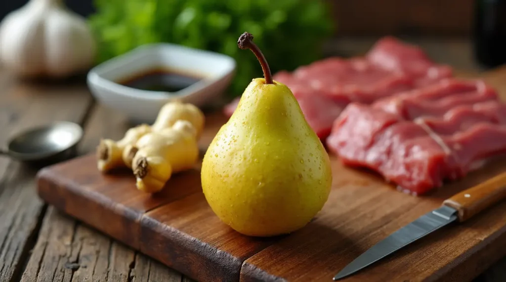 Asian Pear for Korean Kalbi Marinade