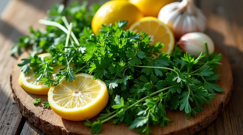 Greek Herbs and Aromatics for Chicken Marinade