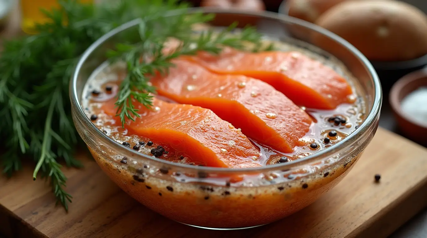 Smoked salmon brine