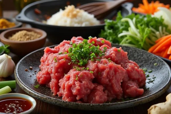 Ground beef bulgogi