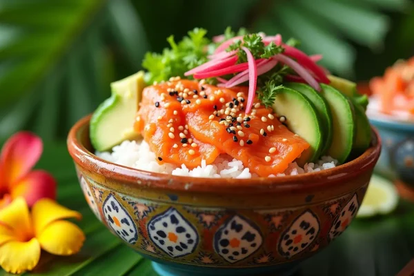 salmon poke bowl